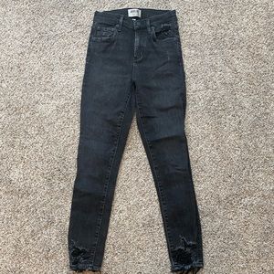 Agolde distressed Black skinny